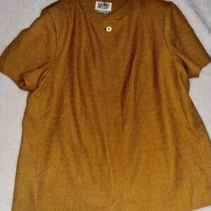 Vintage Morgan Miller Bronze Shimmer 2-Piece Skirt Set 24W